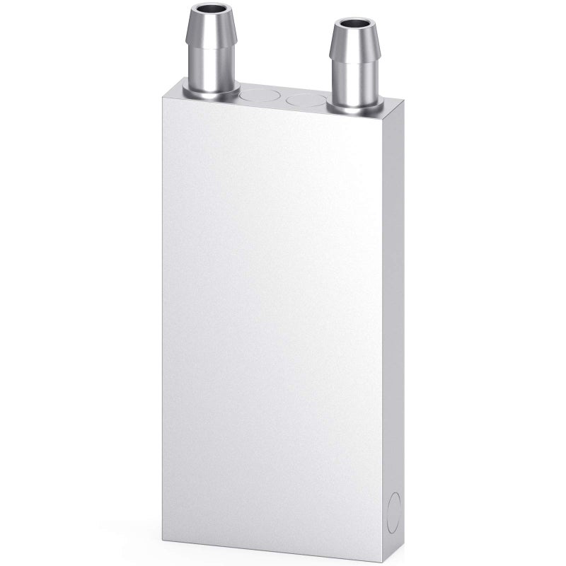 DIYhz Aluminum Water Cooling Block, Liquid Water Cooler Heat Sink System for PC Computer CPU Graphics Radiator Heatsink Endothermic Head Silver(40mm x 80mm x 12mm) - Image 1